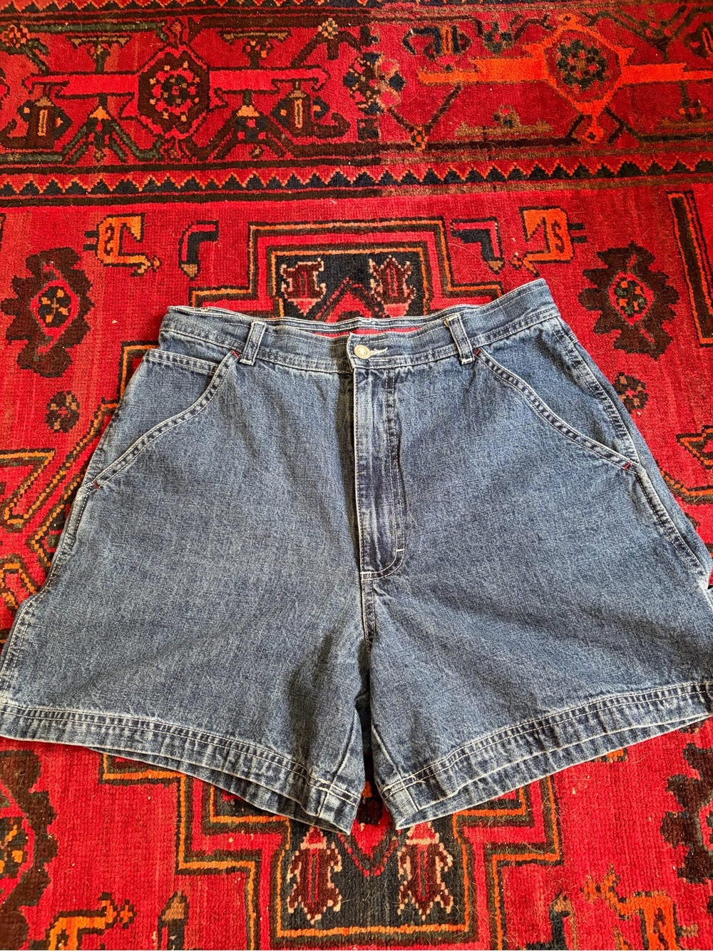 Vintage denim high waisted shorts